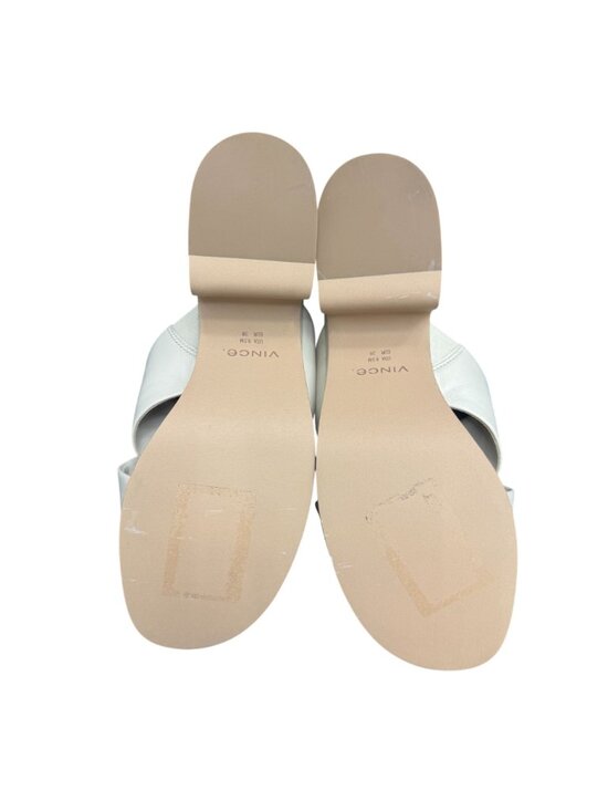 Vince Women's Crossover Strap Leather Platform Slide Sandal, Size 8.5 WORN ONCE - Picture 8 of 9